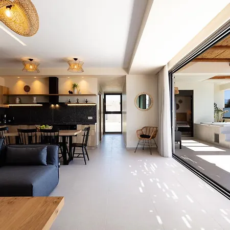 Isla Luxury - Private Hot Tub - 100m From Retimno